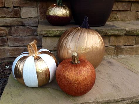 Painted Gold and Glitter pumpkins | Glitter pumpkins, Pumpkin, Happy ...