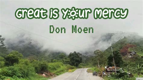 Great is Your Mercy | Don Moen | lyrics onscreen - YouTube