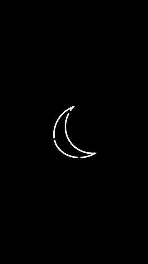 The Moon and its Phases - Black Background Minimalist Wallpaper