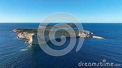 Illa Sa Conillera Island in Ibiza Aerial View Stock Video - Video of ...