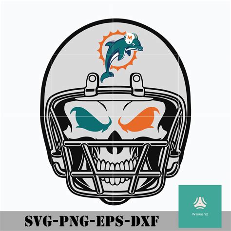 Miami dolphins football helmet skull logo svg, Miami dolphins logo svg# ...