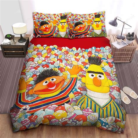 Sesame Street, Ernie And Bert In The Ball House Bed Sheets Duvet Cover ...