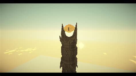 Barad dur The Fortress of Sauron ~ The Eye of Sauron Minecraft Project