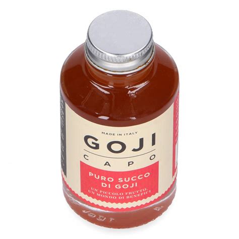 Goji Capo - Pure Goji Fresh Juice - 100 % Organic - 100 % Italian - 100 % Veneto - Organic ...