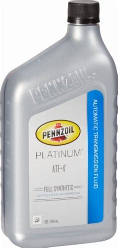 Pennzoil Platinum ATF+4 Full Synthetic Automatic Transmission Fluid, 1 ...