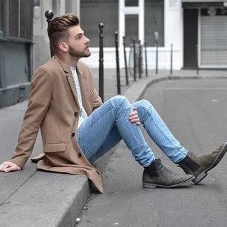 How to Wear Grey Suede Chelsea Boots For Men (66 looks & outfits) | Men ...