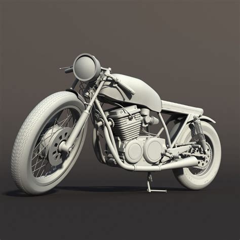 3D Cafe Racer Motorcycle | CGTrader