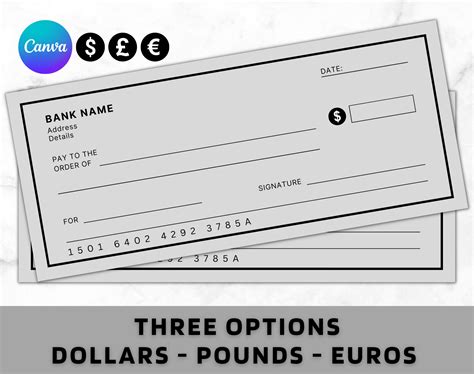 Blank Cheque Template Editable Bank Check Printable Check | lupon.gov.ph