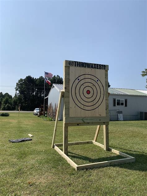 Heavy duty axe throwing target board with stand The | Etsy in 2021 | Throwing axe, Diy archery ...