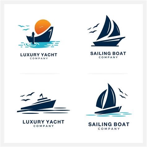 Boat Logo Design inspiration Graphic Branding Element for business and ...