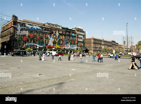 Plaza de la Constitución - mexico city square Stock Photo - Alamy