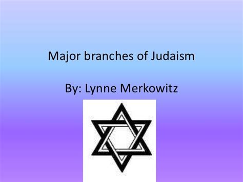 Major branches of judaism