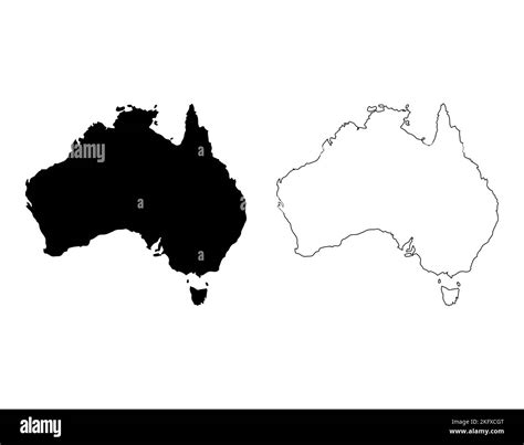 Australia map icon, geography blank concept, isolated graphic ...