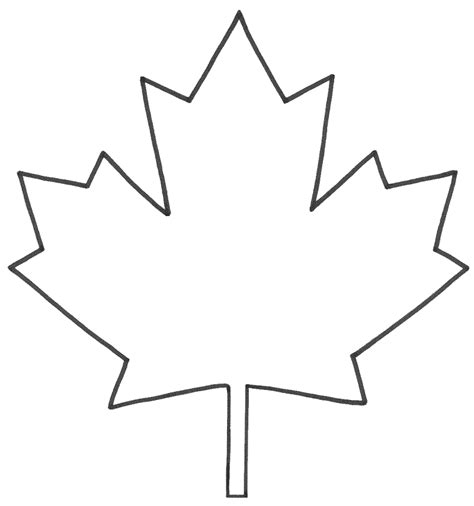 Maple Leaf Black And White Clipart Images & Pictures - Becuo | Maple ...