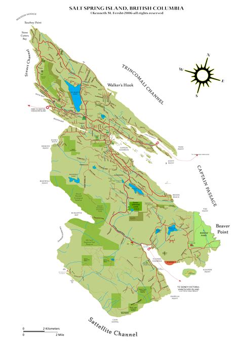 Map Of Salt Spring Island – Verjaardag Vrouw 2020