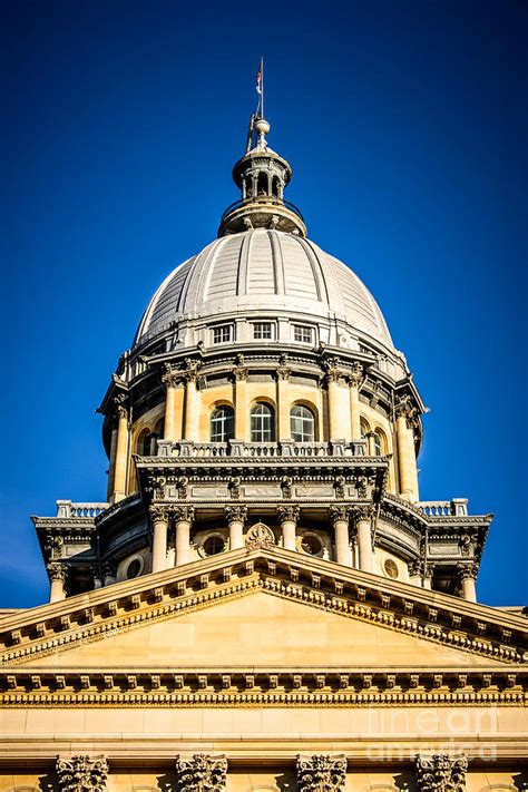 Illinois State Capitol Dome in Springfield Illinois Photograph by Paul Velgos - Fine Art America