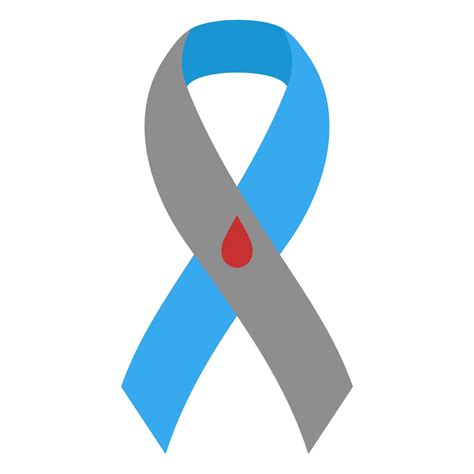 Diabetes awareness ribbon isolated. Symbol of support and solidarity ...