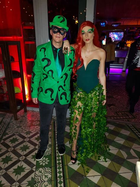 Poison Ivy and Riddler Costume - Couple Costume | Couples halloween ...