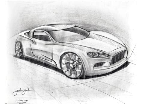 3d Car Sketch at PaintingValley.com | Explore collection of 3d Car Sketch