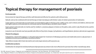 Diagnosis and Management of Psoriasis- August Psoriasis Awareness Month | PPT