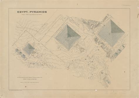 Digital Giza | Aerial survey map of the Giza Pyramids