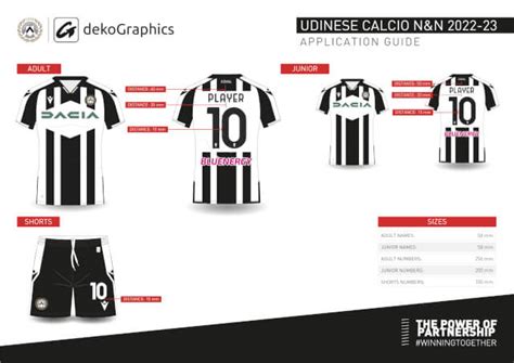 UDINESE CALCIO X dekoGraphics Names & Numbers