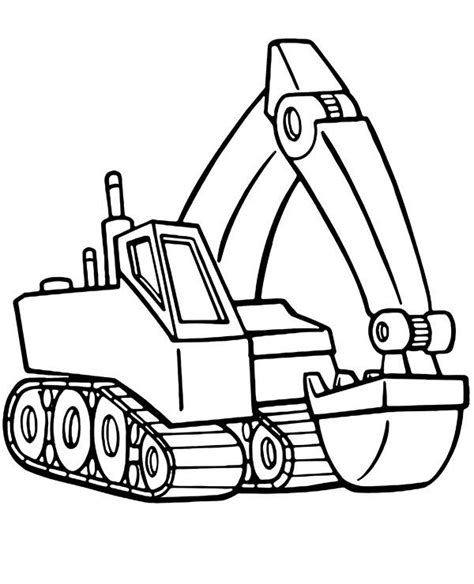 46+ Excavator Coloring Page Printable