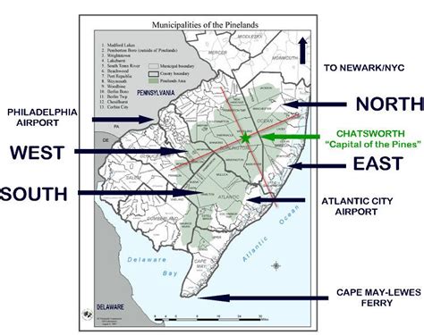 Pine Barrens New Jersey Map