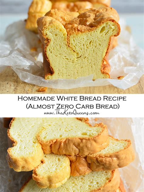 Homemade White Bread Recipe (Almost Zero Carb Bread)