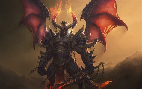 #522844 artwork digital art demon wings fantasy art sword - Rare Gallery HD Wallpapers