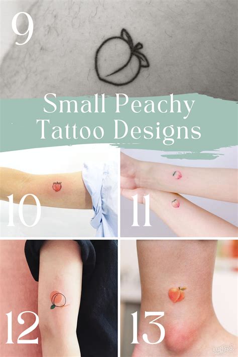 25 Sweet Peach Tattoo Designs + Ideas - Tattoo Glee