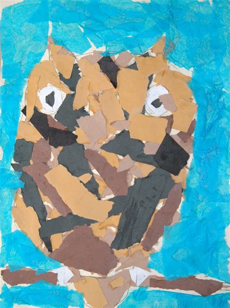 Art Every Way: 4th Grade Collage Owls