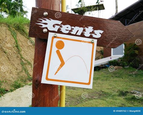 Toilet sign stock photo. Image of toilet, creative, sign - 49489762