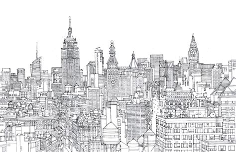 New York City Skyline Doodle