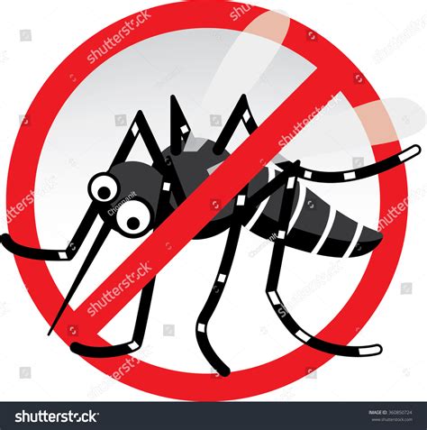 Stop Mosquito Dengue Malariaetc Stock Vector (Royalty Free) 360850724 ...