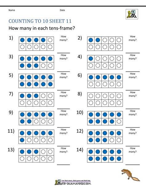 Count To 10 Worksheet - Mirko Busto