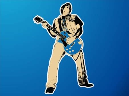 Guitar Player Vector free download