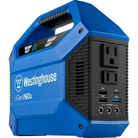 Westinghouse iGen160s Portable Power Station 155Wh Backup Lithium Battery, 110V/100W AC Outlets ...