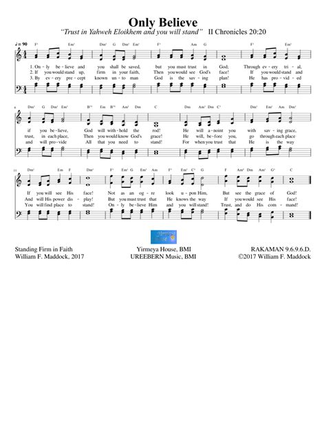 Only Believe Sheet music | Musescore.com