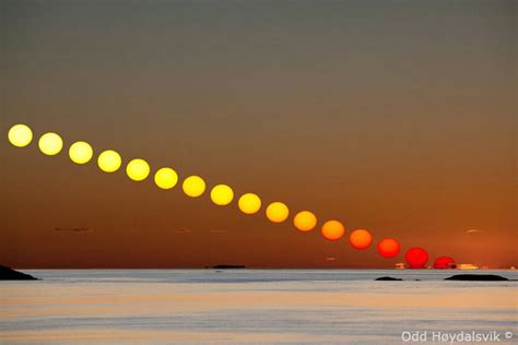 The sun photographed 1 time each hour - 9GAG