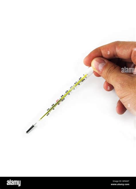 Thermometer showing fever Stock Photo - Alamy