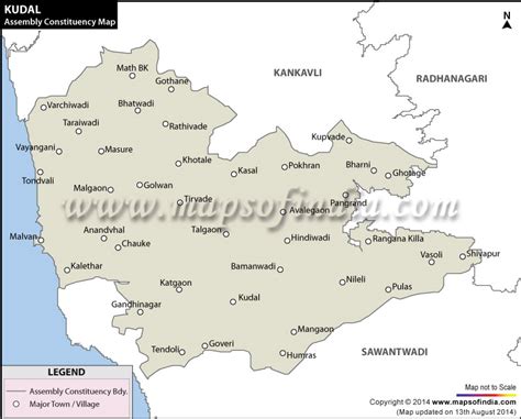 Kudal Assembly (Vidhan Sabha) Constituency Map and Election Results