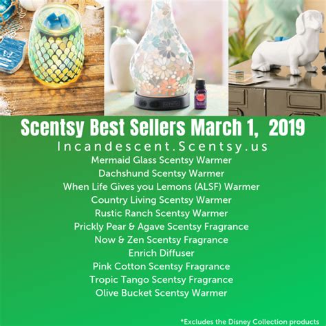 Scentsy Best Sellers Week of March 1st, 2019 | Scentsy® Online Store | Scentsy Warmers & Scents ...