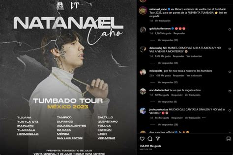 Natanael Cano: Todos los detalles del Tumbado Tour 2023