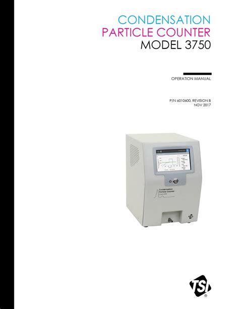 TSI INSTRUMENTS 3750 OPERATION MANUAL Pdf Download | ManualsLib