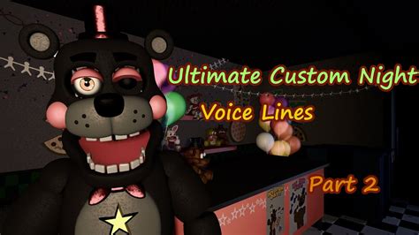 [SFM/FNAF] Ultimate Custom Night Voice Lines (part 2) - YouTube