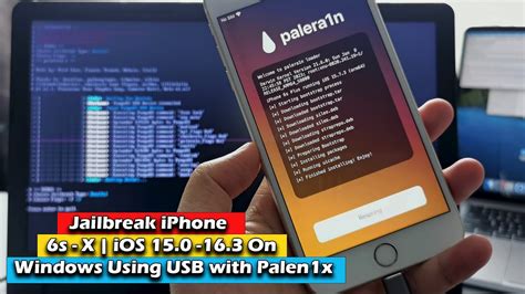 How to Jailbreak iPhone 6s - X | iOS 15.0 16.3 On Windows Using USB with Palen1x - YouTube