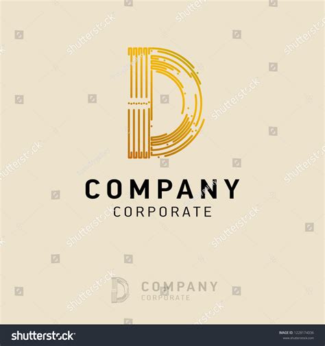 D Company Logo Design Visiting Card Stock Vector (Royalty Free ...