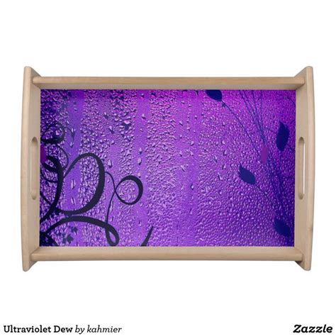 Ultraviolet Dew Serving Tray | Zazzle.com | Ultra violet, Decor, Purple gift