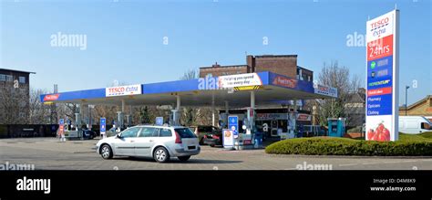 Petrol pumps tesco petrol station hi-res stock photography and images ...